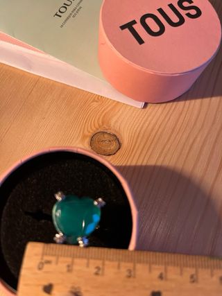 Anillo Tous Corazón Plata y calcedonia. Pills.