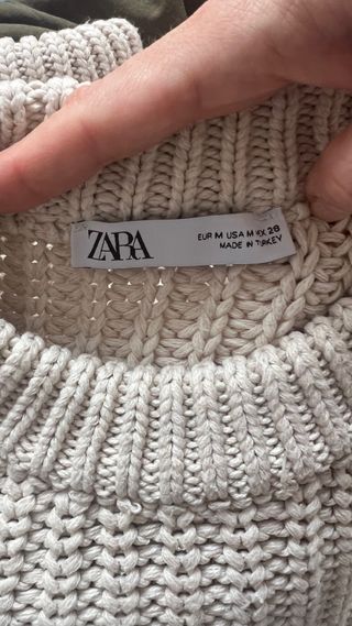 Jersey Zara manga abullonada talla M