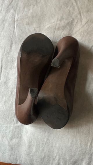 Zapatos de piel tacón plataforma