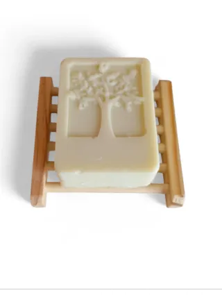 sapone all'olio d'oliva artigianale + portasapone