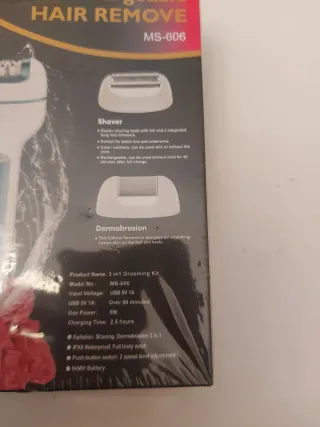 Epilatore Ricaricabile MS-606 Nuovo