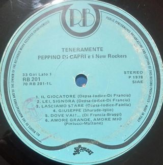 Peppino Di Capri Teneramente LP 12" 45 RPM