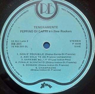Peppino Di Capri Teneramente LP 12" 45 RPM