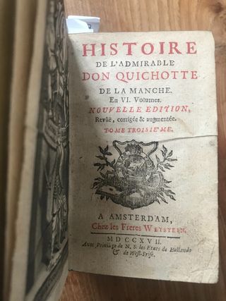Histoire de Don Quichotte de la Manche 1717