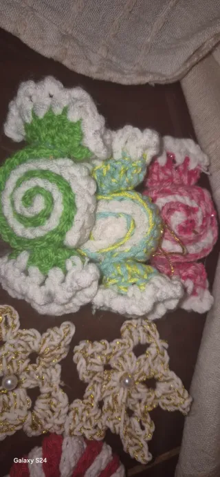6 Caramelos Crochet Personalizables
