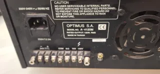 Amplificador Optimus A4120 Negro