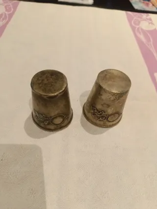 2 Antichi Bicchieri di Alpaca