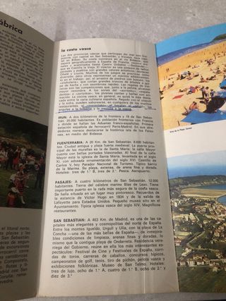 3 Folletos Cornisa Cantabrica Burgos y Santiago