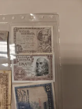 Lote Billetes Antiguos España Pesetas