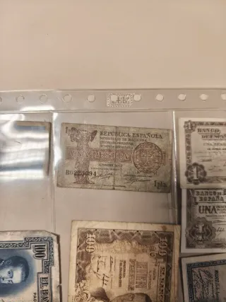 Lote Billetes Antiguos España Pesetas