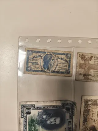 Lote Billetes Antiguos España Pesetas