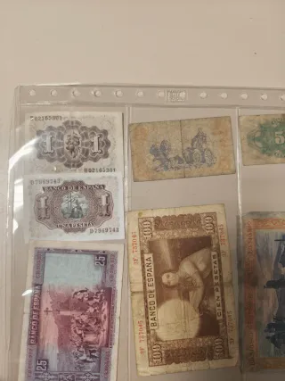 Lote Billetes Antiguos España Pesetas