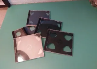 5 Cajas CD Dobles Negras