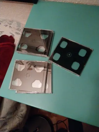 5 Cajas CD Dobles Negras