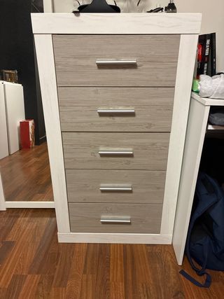 Cajonera de madera y metal