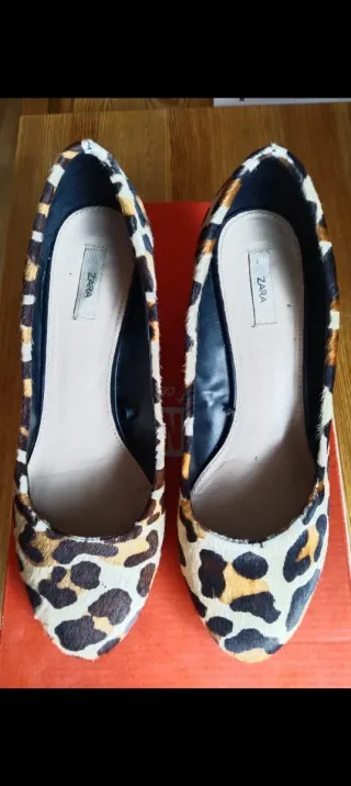 Zapatos tacón cuña, Zara, 40 (ver descripción)