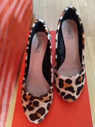 Zapatos tacón cuña, Zara, 40 (ver descripción)