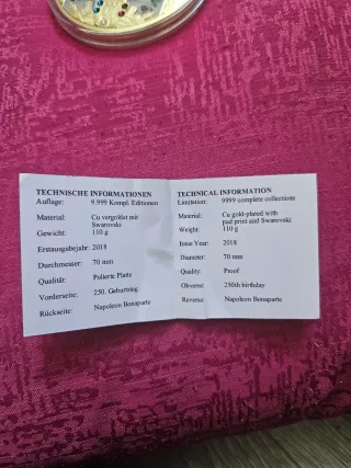 Medalla Napoleón 250 Aniversario