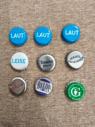 Lote chapas agua extranjeras