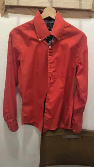 Camicia 7 Camicie Rossa Uomo, taglia M