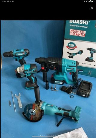 Set 4 attrezzi da lavoro BOASHI