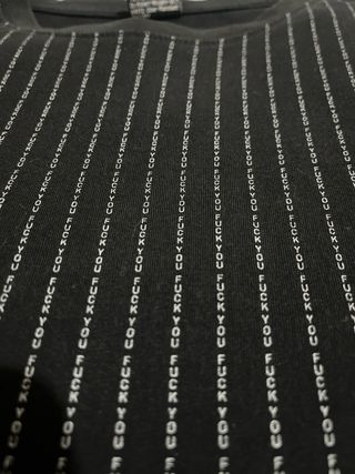 Camiseta Negra Unisex Fuck You