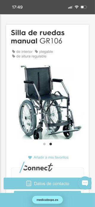 SILLA DE RUIDAS INTERIORES