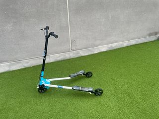 Patinete 3 ruedas plegable azul