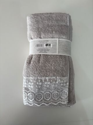 Set Asciugamani Grigio chiaro 500g