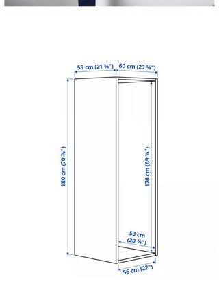 Armario Platsa Blanco con estructura