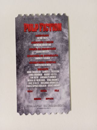 Megaentrada Pulp Fiction 30 aniversario