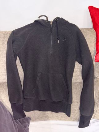Sudadera Nike Negra Media Cremallera