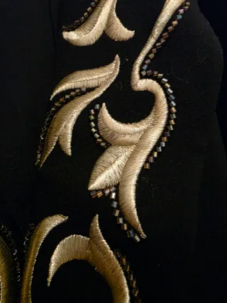 Blazer gioiello Les Copains nero oro M