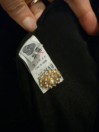 Blazer gioiello Les Copains nero oro M