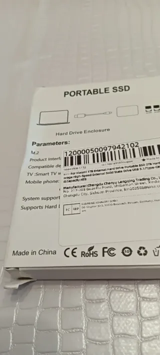 SSD Esterno Xiaomi 4TB