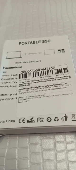 SSD Esterno Xiaomi 4TB