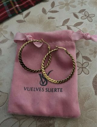 Orecchini a cerchio placcati oro