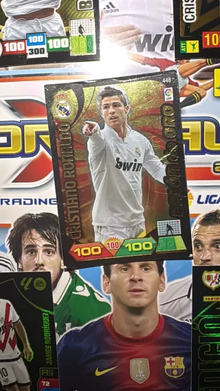 Lote Cromos Adrenalyn Cristiano y James