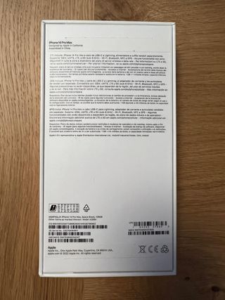 iPhone 14 Pro Max 128GB Negro + Factura
