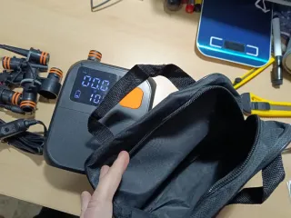 Compresor Aire Inalámbrico Batería Luz powerbank