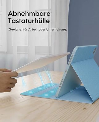 Funda CHESONA iPad Pro 11 Azul Cielo con Teclado