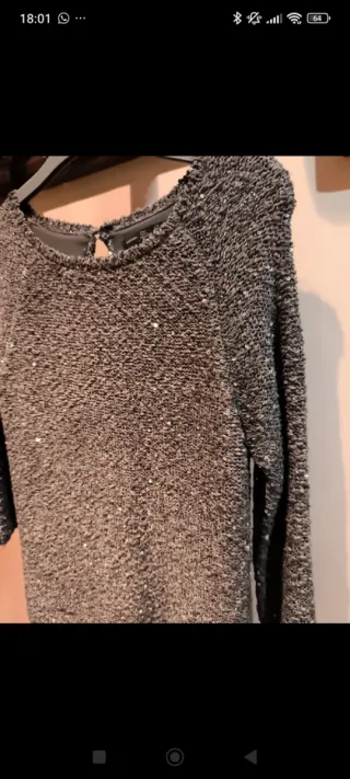 Jersey Zara Brillo Talla M nuevo