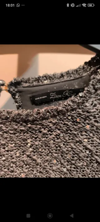 Jersey Zara Brillo Talla M nuevo