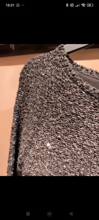 Jersey Zara Brillo Talla M nuevo