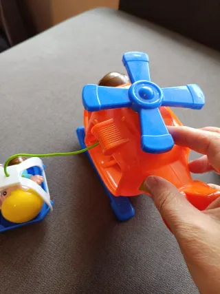 Conjunto Juguetes Bomberos y Helicóptero rescate