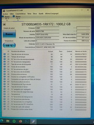 Disco Duro 2.5”  1 TB