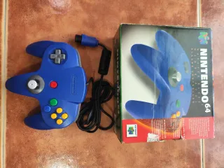 Mando Nintendo 64 Azul Original con Caja