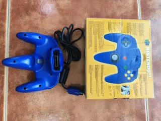 Mando Nintendo 64 Azul Original con Caja