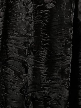 Cappotto vintage persiano nero anni '70