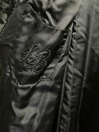 Cappotto vintage persiano nero anni '70